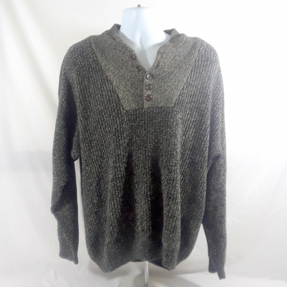 VTG Club Room 1/4 Button Sweater 100% Cotton Large - Picture 1 of 7